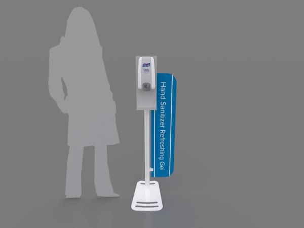 MOD-9001 Hand Sanitizer Stand with Graphic -- Image 2